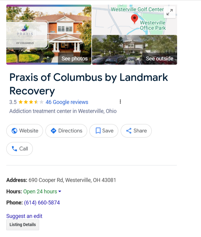 Praxis of Columbus by Landmark Recovery