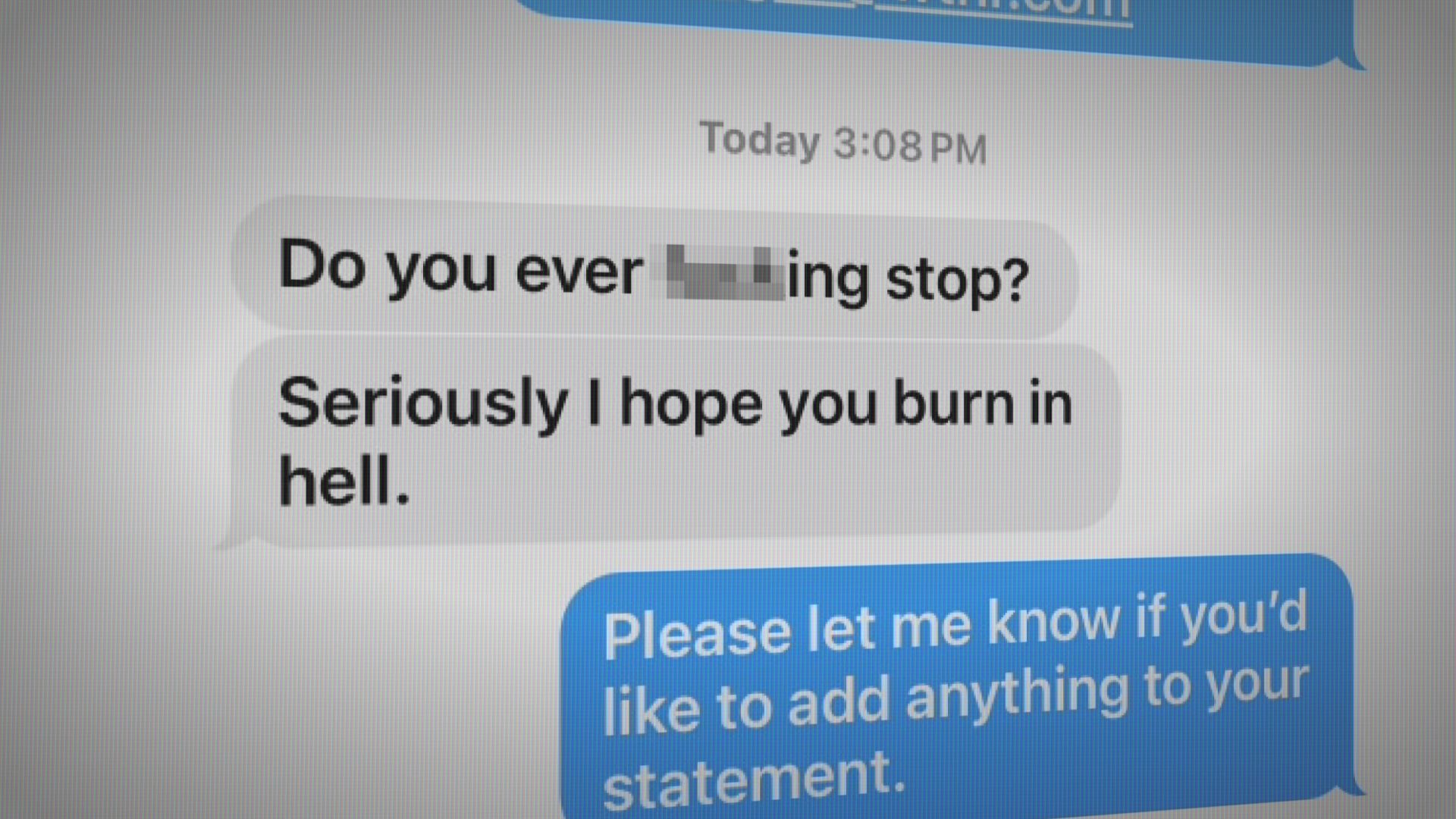 Matt Boyle lashes out via text message