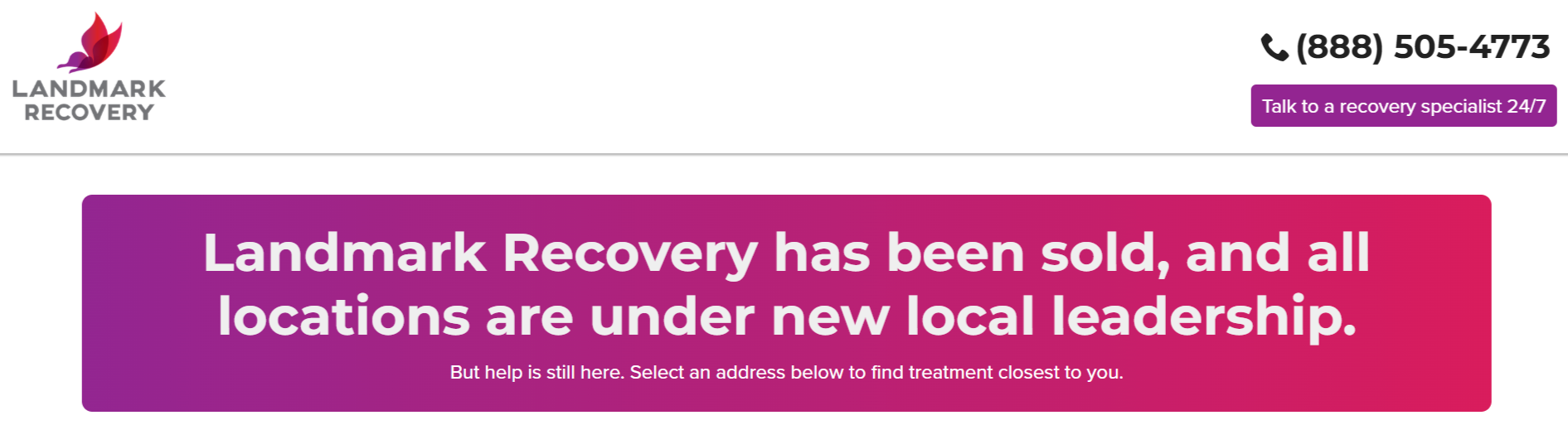 Landmark Recovery claims to be under new ownership